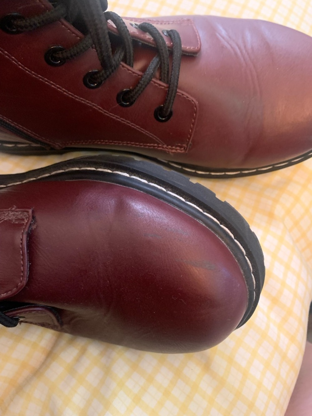 torrid Burgundy Lace-Up Combat Boots size 10.5ww - Picture 9 of 10